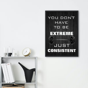 Motivational Gym Workout Fitness-citat Poster