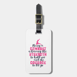 Motivational Gymnastics Quote Sports Girl Gymnast Bagagebricka