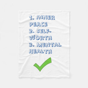 Motivational Hälsa Fleece Blanket