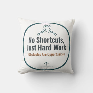 Motivational Hard Work Quote Design – No Shortcuts Kudde