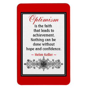 Motivational Helen Keller citationsteckenmagnet: Magnet