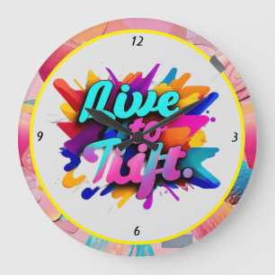 "Motivational Hiss Graphic" Stor Klocka