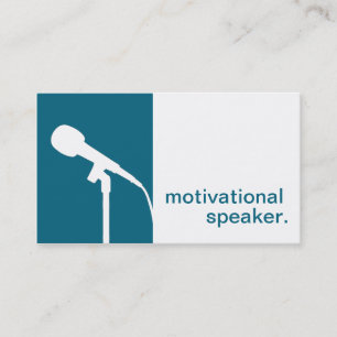 Motivational högtalare för modern Silhouettesymb Visitkort
