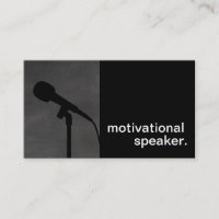 Motivational högtalare för modern svart