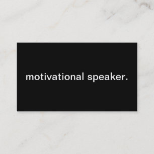 Motivational högtalare visitkort