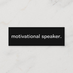 Motivational högtalarevisitkort mini visitkort