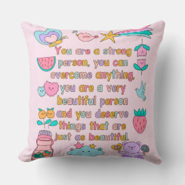 Motivational Home Decor Accent Kudde