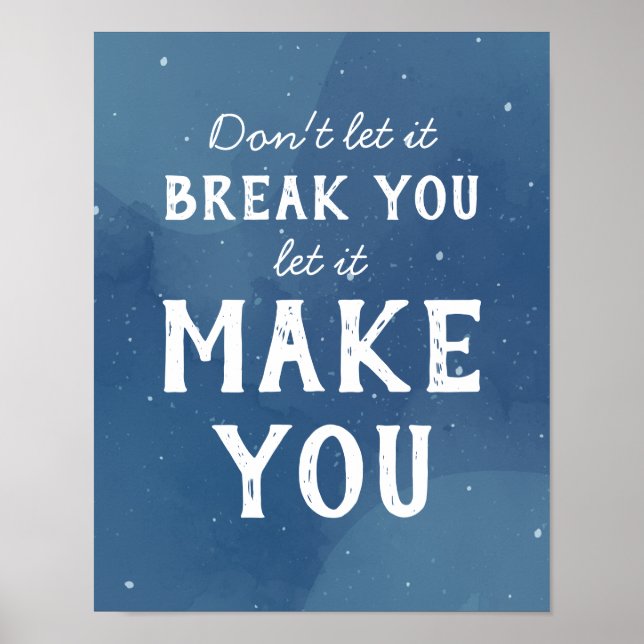 Motivational Inspirational Quote Art Poster (Framsidan)
