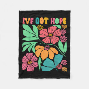 Motivational Inspired Ivf Mamma Wildblomma Ivf Mam Fleecefilt