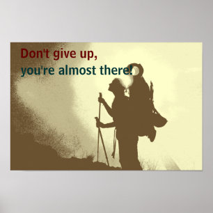 Motivational inspirera fotvandra klassrum poster