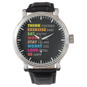 Motivational inspirera ord - armbandsur