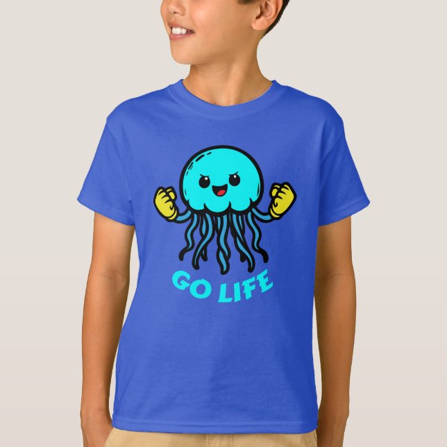 motivational jellyfish t shirt (Framsida)