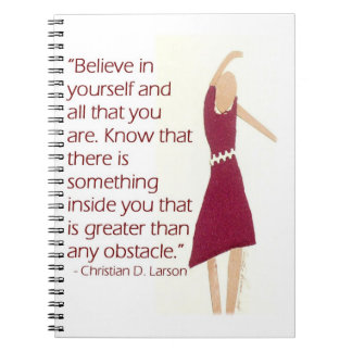 Motivational journal anteckningsbok med spiral