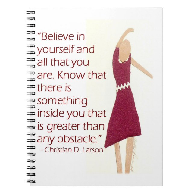 Motivational journal anteckningsbok med spiral (Framsidan)
