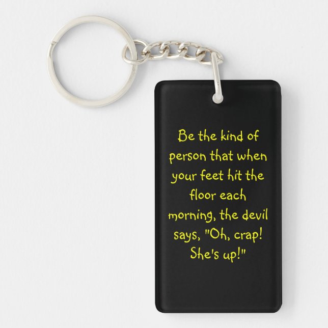 Motivational keychain nyckelring (Framsidan)