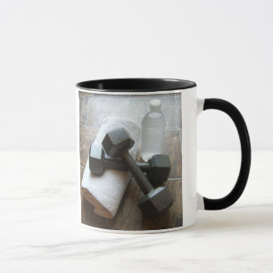 Motivational konditionDumbells handduk & Mugg