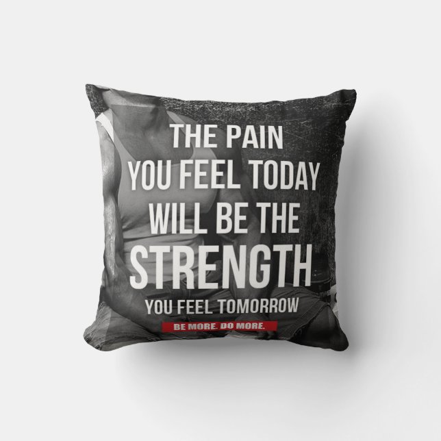 Motivational konditionidrottshall kudde (Framsida)