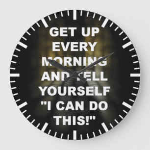 Motivational konditionidrottshall stor klocka