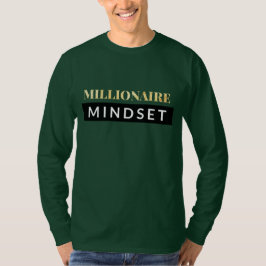 Motivational långärmad för MillionaireMindset T Shirt