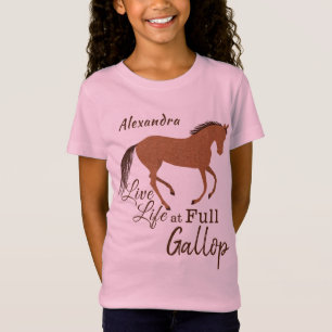 Motivational levande liv för lantligt t shirt