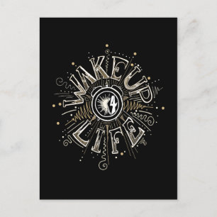 Motivational Life Citate bläck illustration Vykort