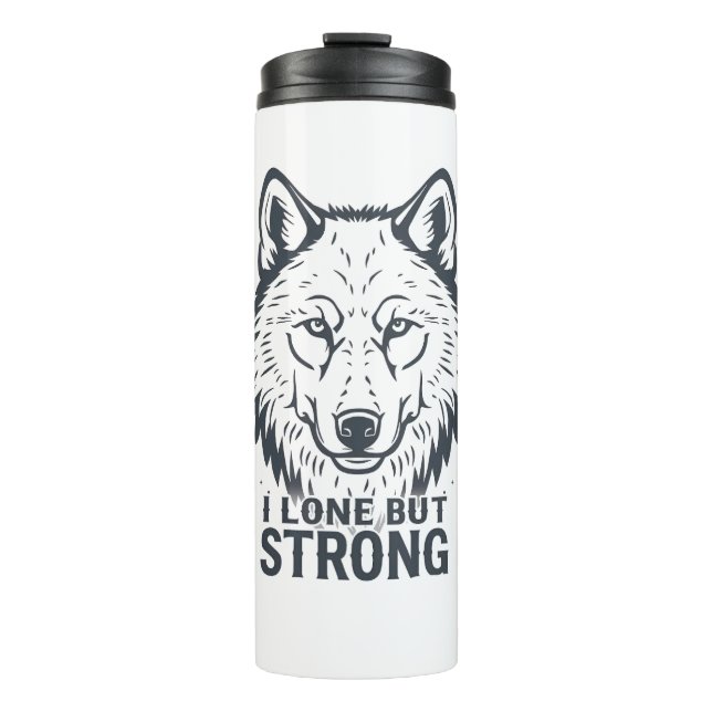 Motivational "Lone But Strong" Lone Wolf (Framsida)