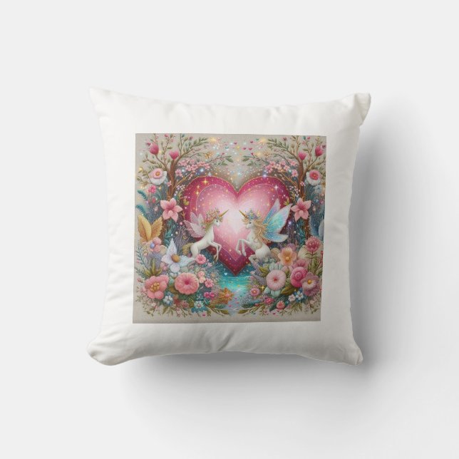 Motivational Lycklig Cute Valentine Pillows Kudde (Framsida)