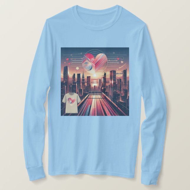 Motivational Lycklig Cute Valentine T-Shirt (Design framsida)