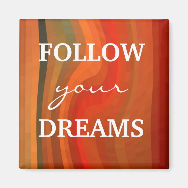 Motivational Magnet - 3 Ord-citattDream (Framsidan)