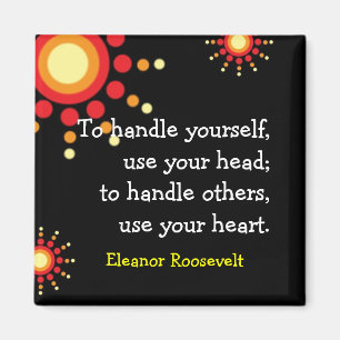 Motivational magnet~-Eleanor Roosevelt Magnet