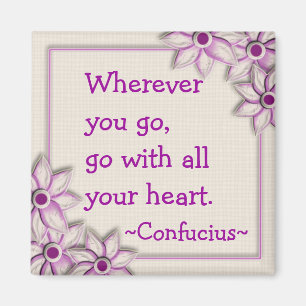 Motivational magnet för Confucius Quotation (1) -