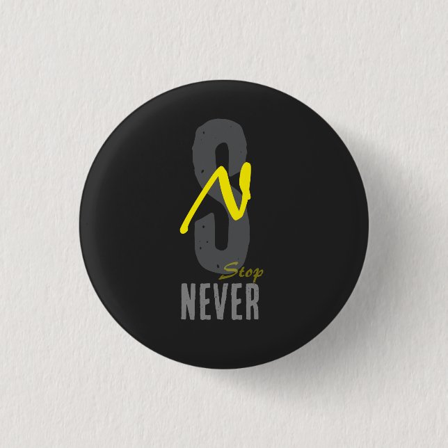 Motivational Minimal Button Pin – Positive Energy  Knapp (Framsida)