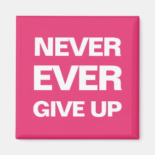 Motivational modern djärv magnet för rosa qoute