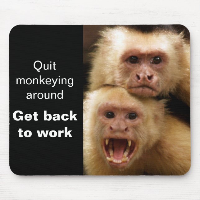 Motivational Monkey Mousepad Musmatta (Framsidan)