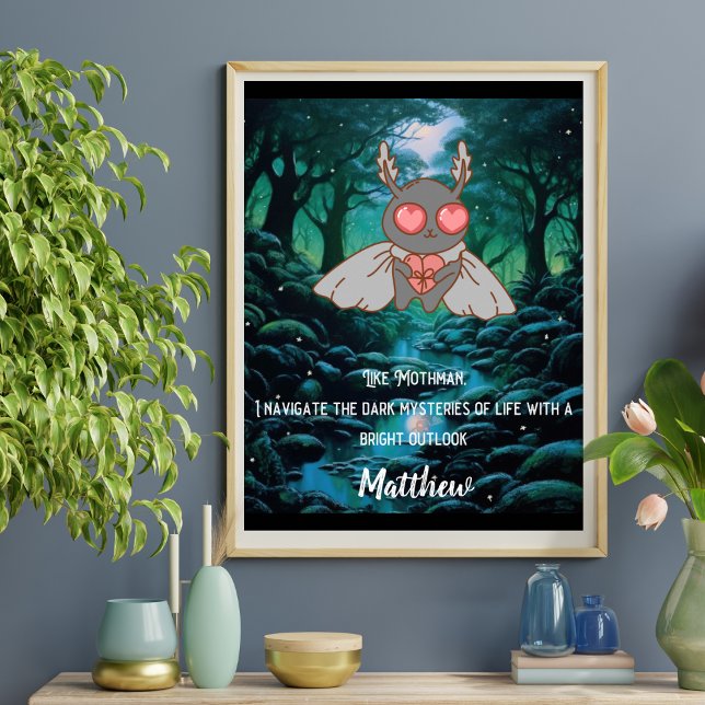 Motivational Mothman Cryptid Poster (Skapare uppladdad)
