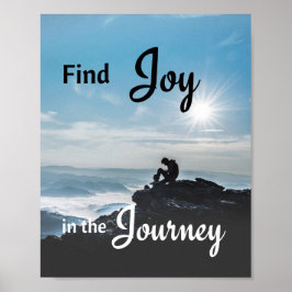 Motivational Mountain klättrande - Joy på resan Poster