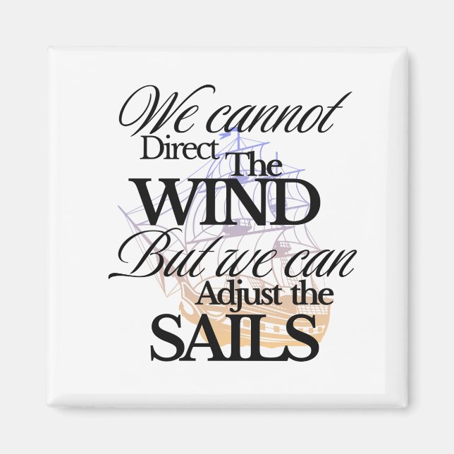 Motivational Nautical Quote Magnet (Framsidan)