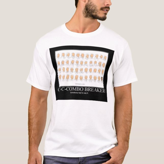 motivational obama combo säkerhetsbrytare t shirt (Framsida)