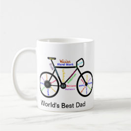 Motivational Ord Bike, Cycle Best Pappa Mugg