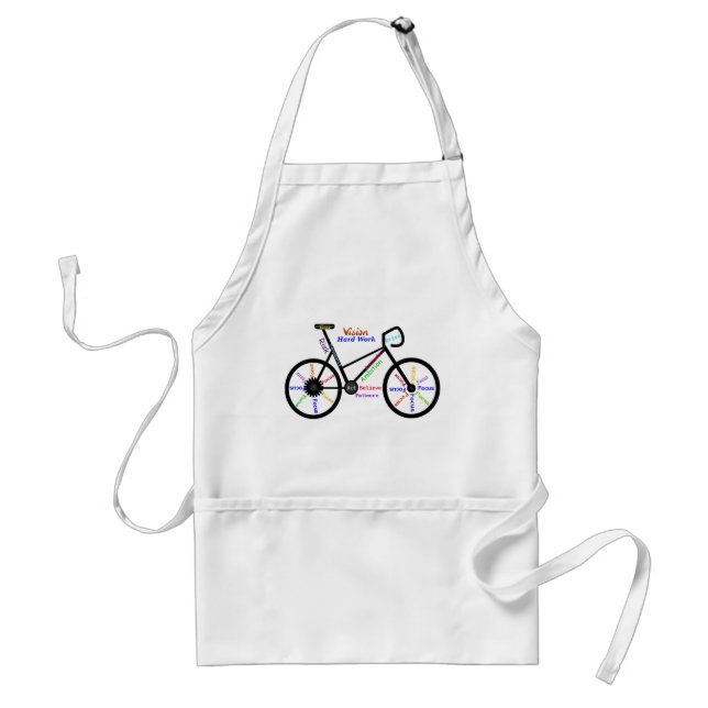 Motivational Ord, Biking, Cycling, Bike Förkläde (Framsidan)
