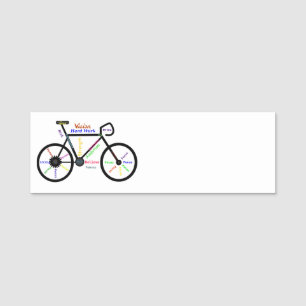Motivational Ord, Biking, Cycling, Bike Manar Namnbricka