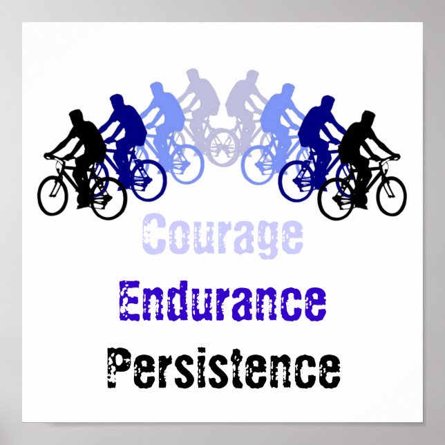 Motivational Ord, Biking, Cycling, Bike Poster (Framsidan)