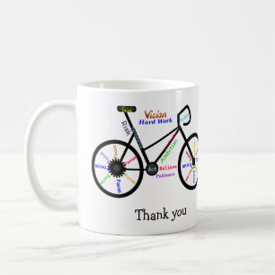 Motivational Ord, Biking, Cycling, Bike-tack Kaffemugg