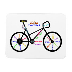 Motivational Ord, Biking, Cycling, Bike Womens Magnet