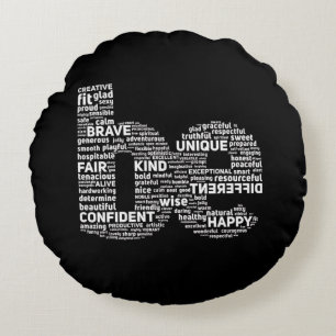 Motivational Ord Cloud Dekorativ kudde