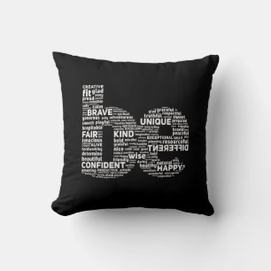 Motivational Ord Cloud Dekorativ kudde