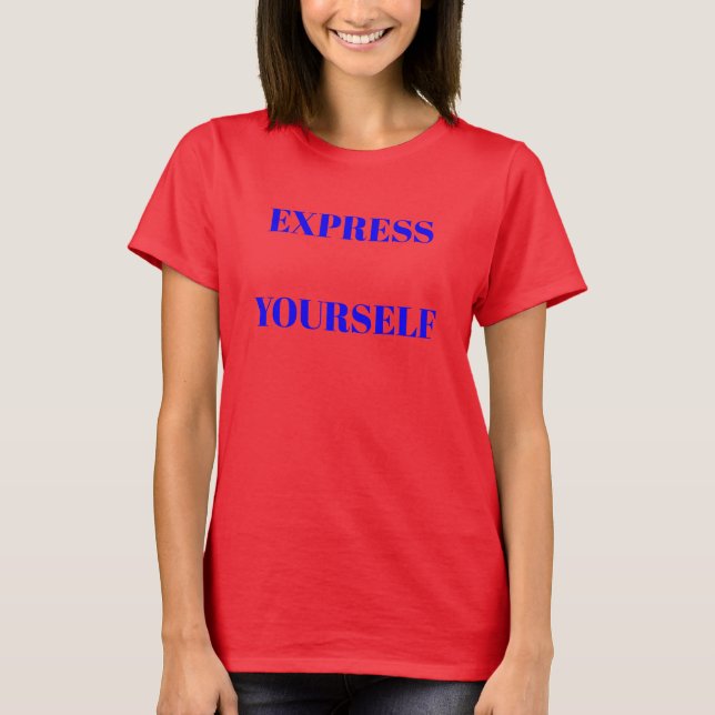 Motivational ord idealisk inspirerande, söt design t shirt (Framsida)