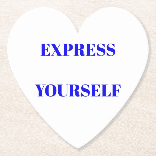 Motivational ord idealisk inspirerande, söt design underlägg papper (Framsida)