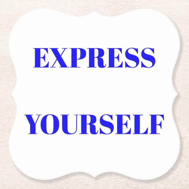 Motivational ord idealisk inspirerande, söt design underlägg papper (Framsida)