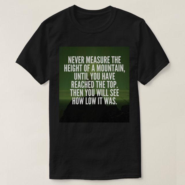 Motivational Ord - Mountain T Shirt (Design framsida)